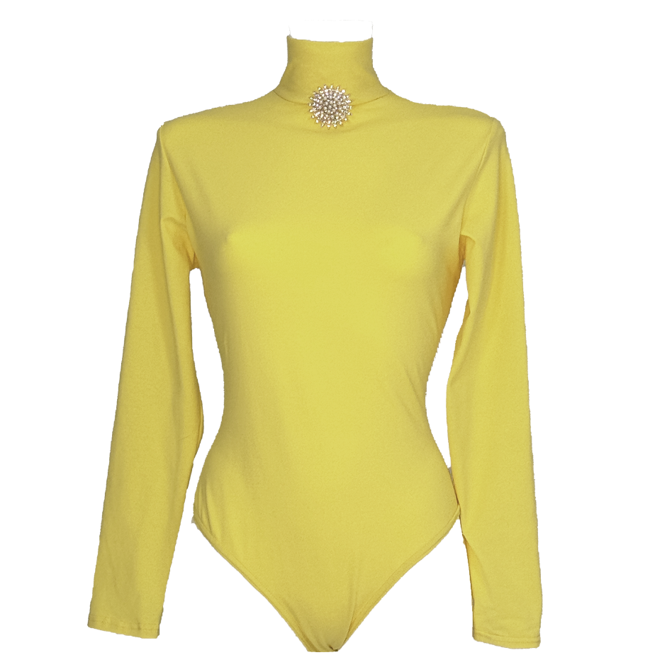 Body Emilia mit Strass-Brosche