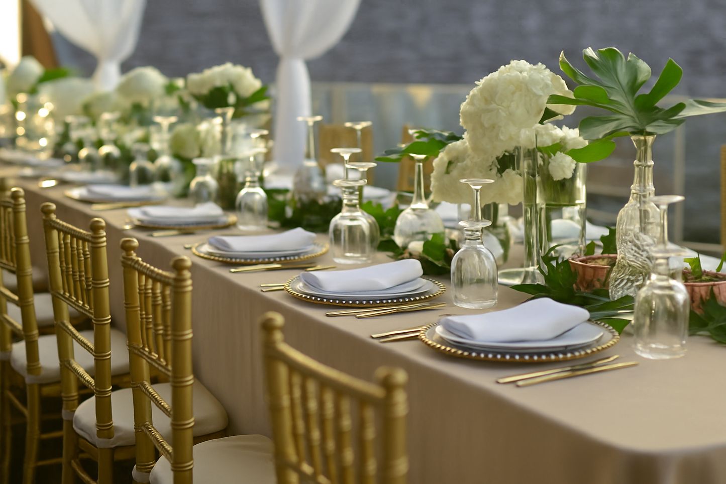 Tischdecke, rechteckig champagner von Giordana by Gaby Wimmer