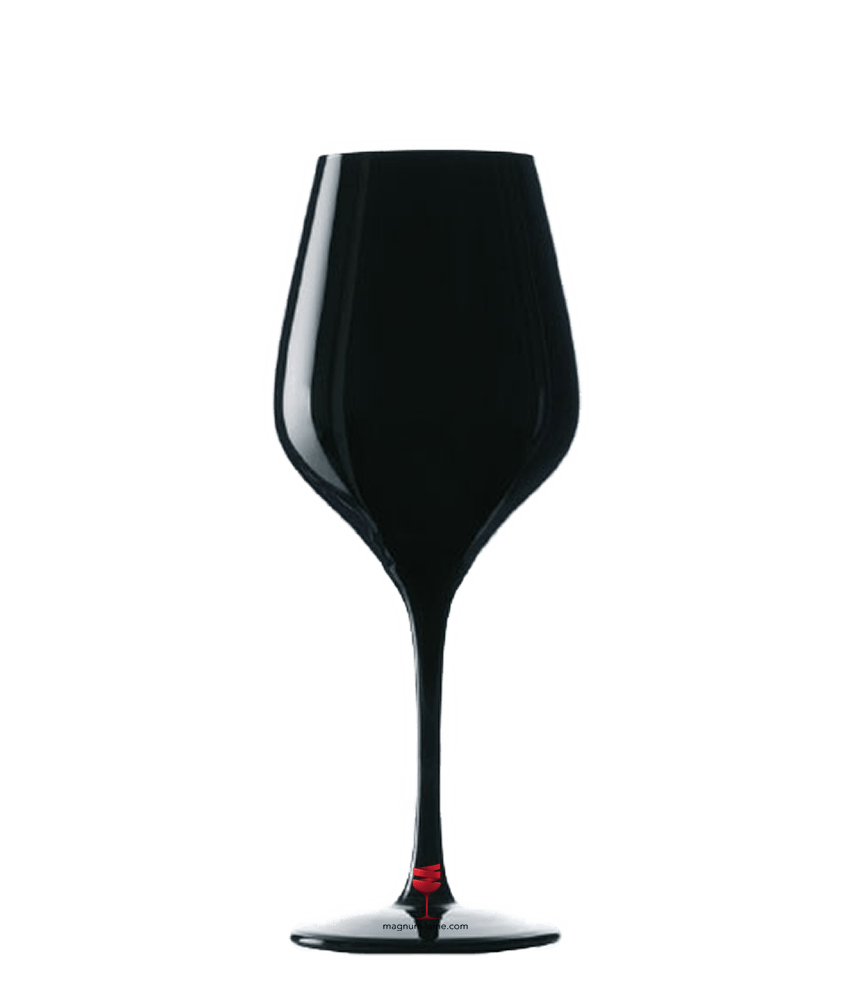Schwarzes Weinglas Blind Tasting