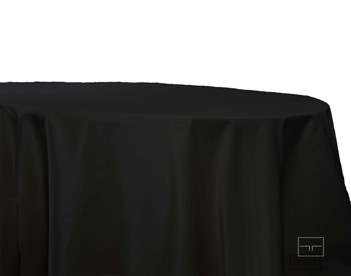 Tischdecke, oval schwarz von Giordana by Gaby Wimmer