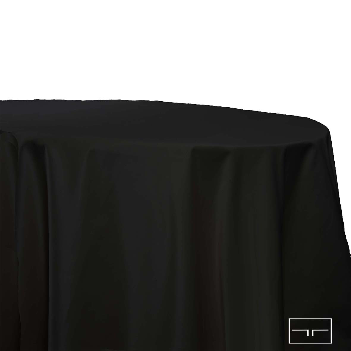 Tischdecke, 300 cm rund schwarz von Giordana by Gaby Wimmer