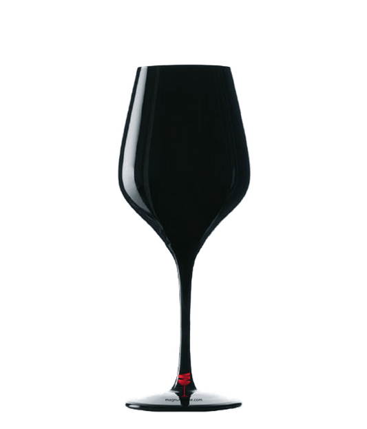 Schwarzes Weinglas Blind Tasting